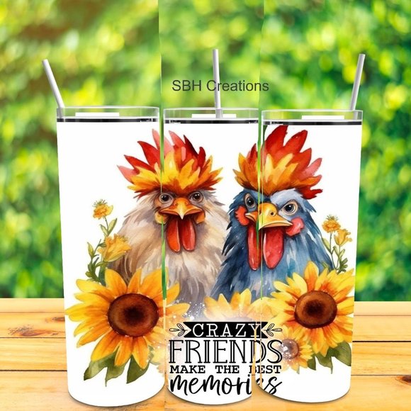 Crazy friends make more memories tumbler 20 oz - Picture 1 of 1